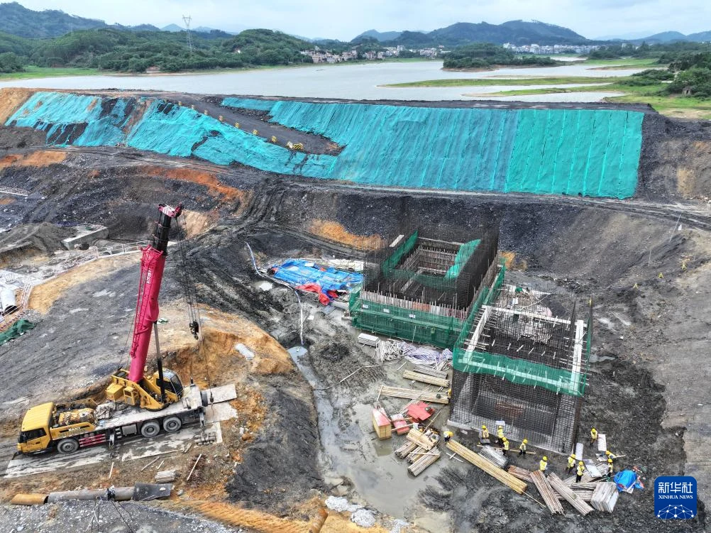 Beibu Gulf Guangxi Water Resources Allocation Project · Lingdong pumping station construction